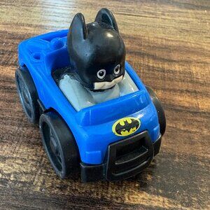 Vintage Little People Batman DC Super Friends Wheelies Toy Car